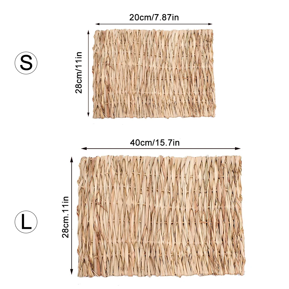 Rabbit Grass Chew Mat Small Animal Hamster Natural Soft Grass Pig Cage Bed Home Pad Woven Small Pet Foot Pad Pet Supplies
Rabbit Grass Chew Mat Small Animal Hamster Natural Soft Grass Pig Cage Bed Home Pad Woven Small Pet Foot Pad Pet Supplies