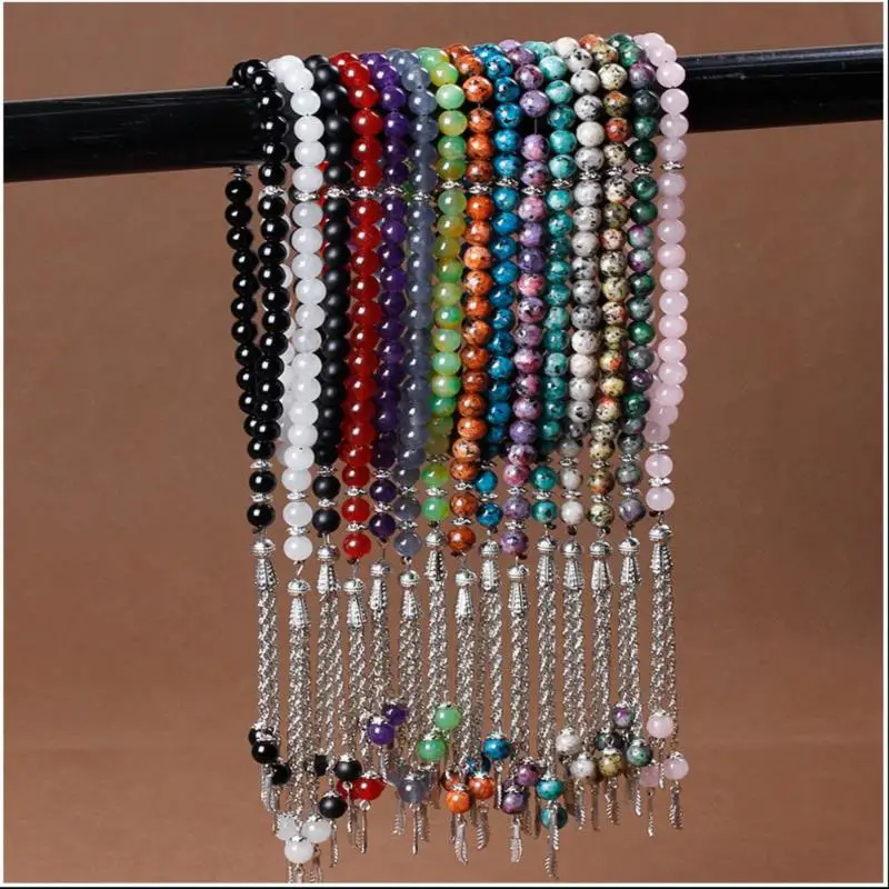 1pcs Islamic Tasbih Muslim Rosary Bead 33 Prayer Rosary Bracelet Natural Stone Agate Jade Agate Crystal
1pcs Islamic Tasbih Muslim Rosary Bead 33 Prayer Rosary Bracelet Natural Stone Agate Jade Agate Crystal