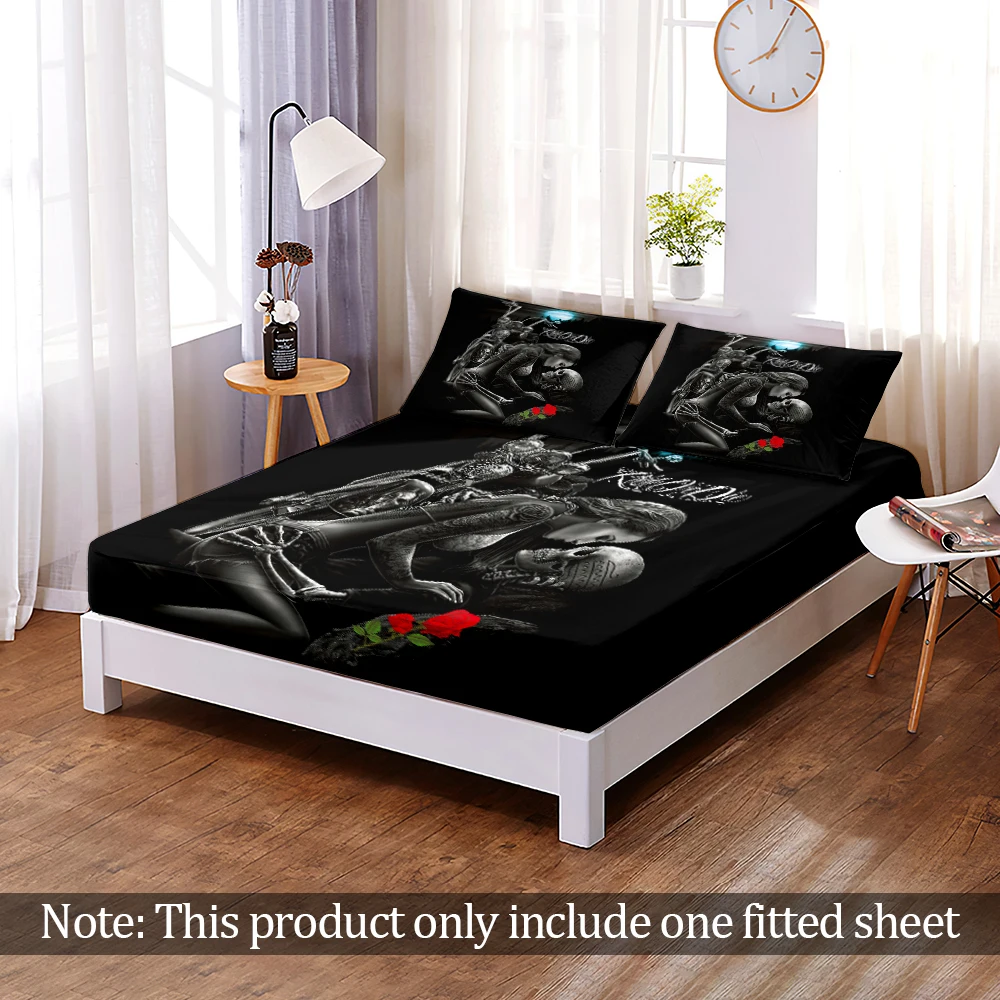 Customize Bedroom Home Decor 3D Print Modern Elastic Band Bed Sheet Sugar Skull Fitted Sheet Fashion Queen King Size Adult
Customize Bedroom Home Decor 3D Print Modern Elastic Band Bed Sheet Sugar Skull Fitted Sheet Fashion Queen King Size Adult