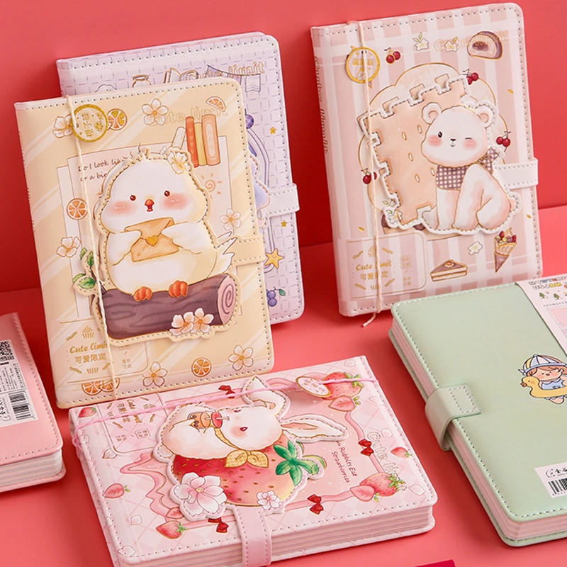 A6 Cute Cartoon Pattern Notebook Thick PU Leather Cover Magnetic Buckle Planner Diary Journal Notebook School Office Stationery
A6 Cute Cartoon Pattern Notebook Thick PU Leather Cover Magnetic Buckle Planner Diary Journal Notebook School Office Stationery
