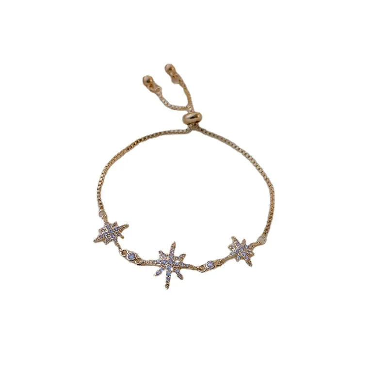 Adjustable Micro-Studded Lucky Star Bracelet Simple Eight-Pointed Star Bracelet Fashion Korean Personality Bracelet Bracelets
Adjustable Micro-Studded Lucky Star Bracelet Simple Eight-Pointed Star Bracelet Fashion Korean Personality Bracelet Bracelets