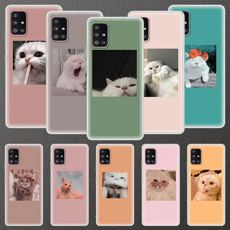 Soft Case For Samsung Galaxy A51 A71 A21S A31 A41 M31 A11 M51 M21 M11 Translucent Phone Cover Shell Cute Lovely Animal Cat Capa
Soft Case For Samsung Galaxy A51 A71 A21S A31 A41 M31 A11 M51 M21 M11 Translucent Phone Cover Shell Cute Lovely Animal Cat Capa
