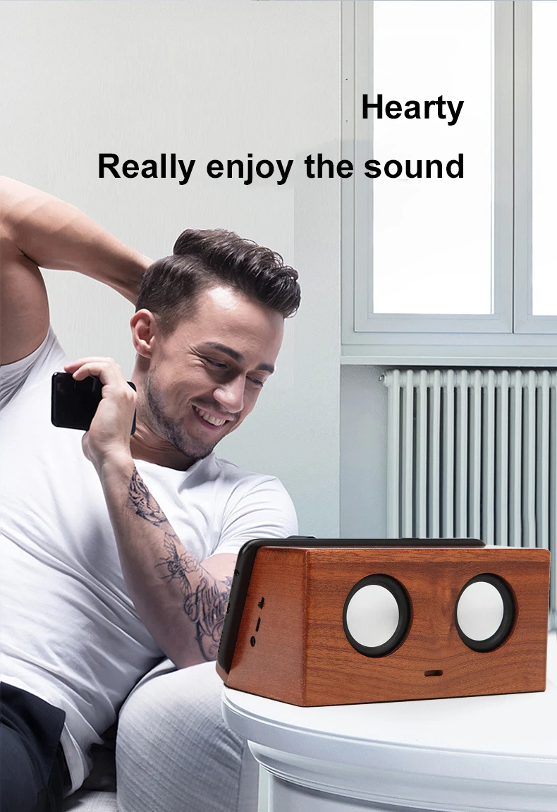 Portable Wooden Touch Bluetooth Speaker Wireless Charging Mobile Phone Holder Magnetic Induction Bluetooth Speaker Music Center 
Portable Wooden Touch Bluetooth Speaker Wireless Charging Mobile Phone Holder Magnetic Induction Bluetooth Speaker Music Center