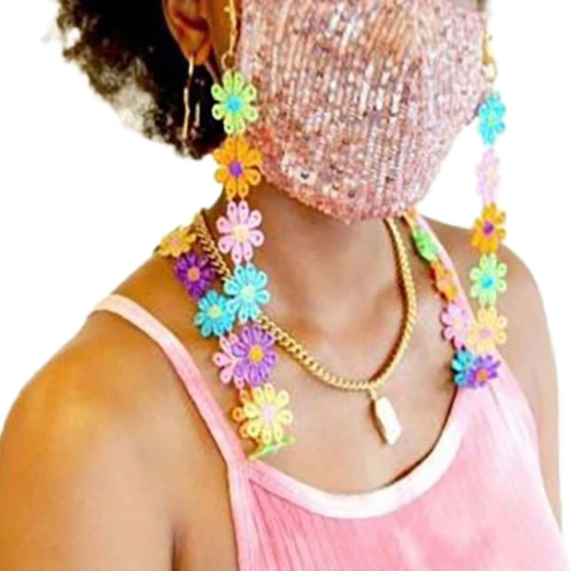 3Pcs Women Face Mask Holder Lanyard Handmade Knitted Multicolor Flower Chain Eyeglass Anti-Lost Cord Jewelry Necklace
3Pcs Women Face Mask Holder Lanyard Handmade Knitted Multicolor Flower Chain Eyeglass Anti-Lost Cord Jewelry Necklace