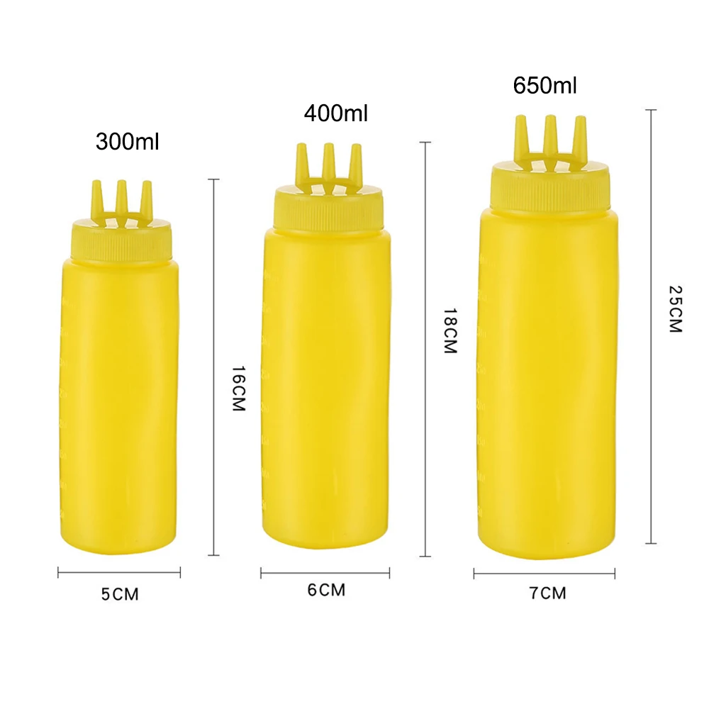 2pcs 3 Holes Twist Cap Squeeze Bottle Durable Food Grade Plastic Ketchup Mustard Mayo Sauces Olive Oil Bottles Kitchen Utensils
2pcs 3 Holes Twist Cap Squeeze Bottle Durable Food Grade Plastic Ketchup Mustard Mayo Sauces Olive Oil Bottles Kitchen Utensils