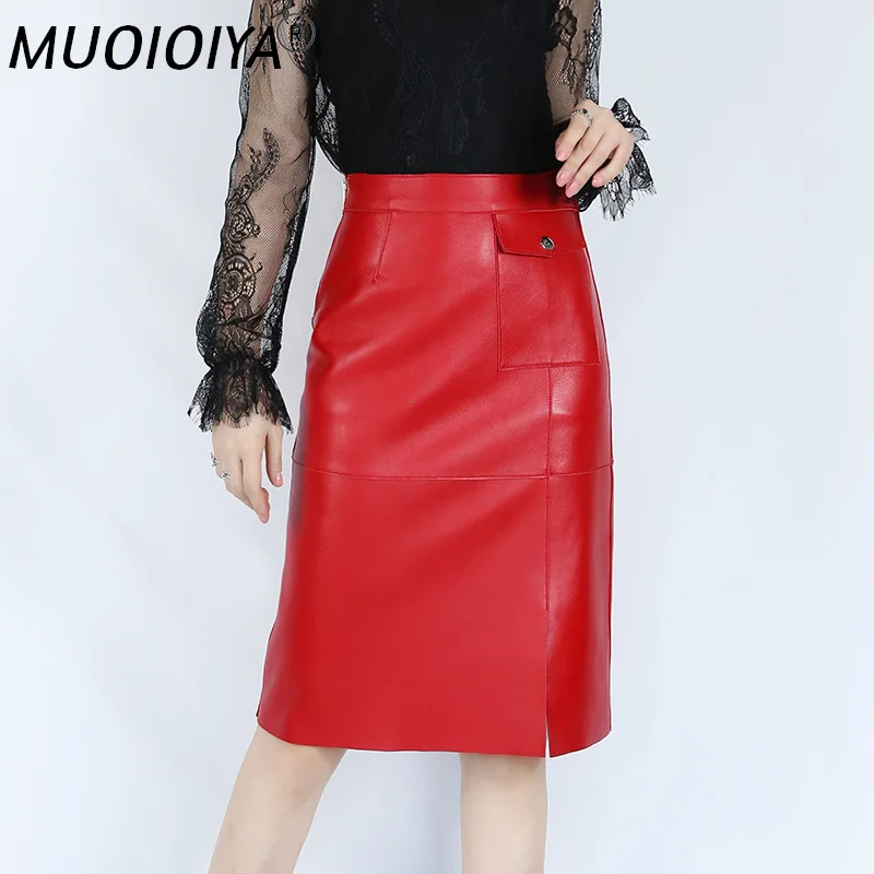 2021 Spring Autumn Womens Genuine Leather Skirt Office Ladies Elegant Design Work Formal Slim Pencil Skirts Female Faldas Mujer 
2021 Spring Autumn Womens Genuine Leather Skirt Office Ladies Elegant Design Work Formal Slim Pencil Skirts Female Faldas Mujer