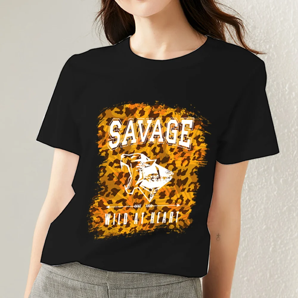 Women's T-shirt Comfortable Casual Round Neck Wild Leopard Pattern Printing Series Short-sleeved Commuter Fashion Trendy T-shirt
Women's T-shirt Comfortable Casual Round Neck Wild Leopard Pattern Printing Series Short-sleeved Commuter Fashion Trendy T-shirt