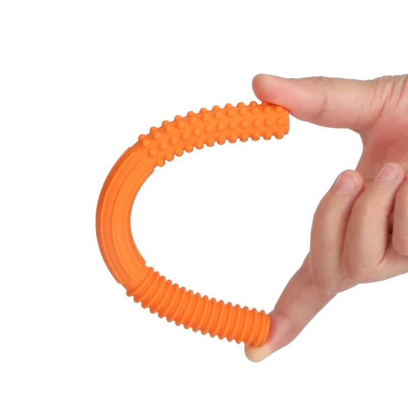 Baby Teether Silicone Grabber Kids Teethers Teething Toy for Children Autism A2UB
Baby Teether Silicone Grabber Kids Teethers Teething Toy for Children Autism A2UB