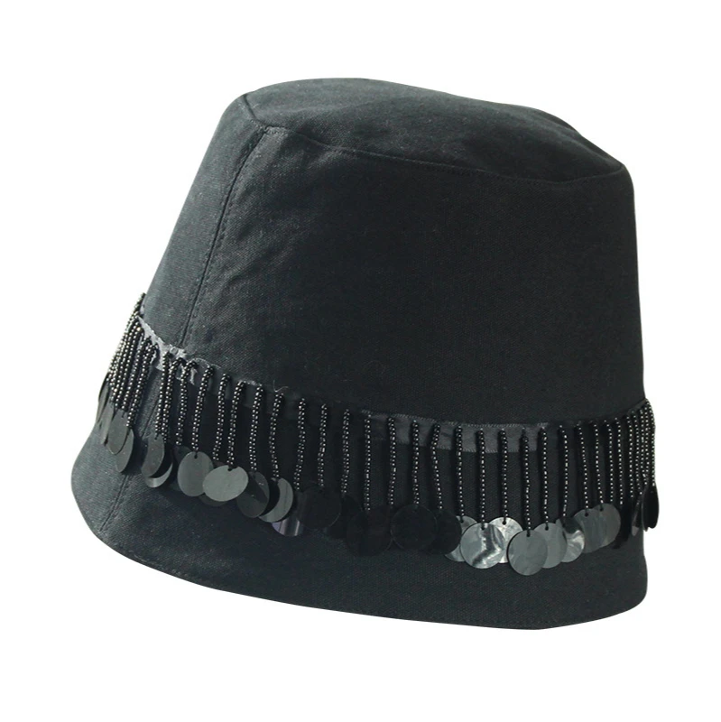 Fashion Bucket Hat for Women Black Autumn Winter Women's Hats Hip Hop CapLinen Floppy with Tassel Panama Female Fisherman's Hat 
Fashion Bucket Hat for Women Black Autumn Winter Women's Hats Hip Hop CapLinen Floppy with Tassel Panama Female Fisherman's Hat