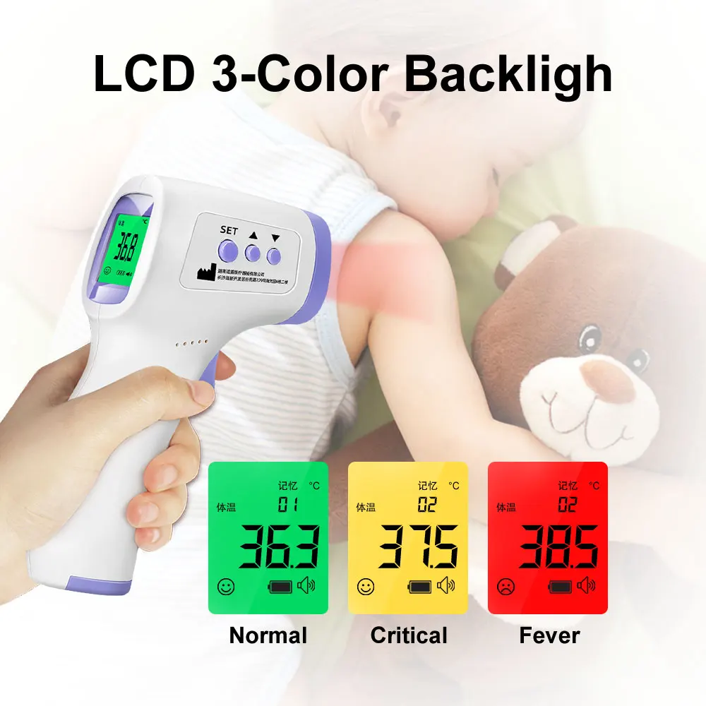 

Цифровой инфракрасный термометр, Бесконтактный медицинский прибор для измерения температуры лба, для детей и взрослых, домашний прибор для...