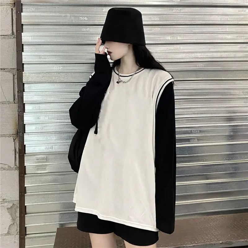 Harajuku T Shirt Women 2021 Spring Gothic Tops Mujer Loose Long Sleeve Streetwear Feminine Clothes MINGLIUSILI Tee Shirt
Harajuku T Shirt Women 2021 Spring Gothic Tops Mujer Loose Long Sleeve Streetwear Feminine Clothes MINGLIUSILI Tee Shirt