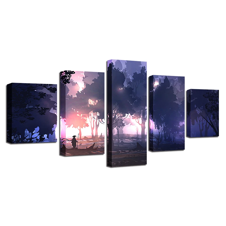 Home Bedroom Wall Decoration Art Modern Prints 5 Pieces Forest Sunshine Scenery Painting Framework Poster Modular Canvas Picture
Home Bedroom Wall Decoration Art Modern Prints 5 Pieces Forest Sunshine Scenery Painting Framework Poster Modular Canvas Picture