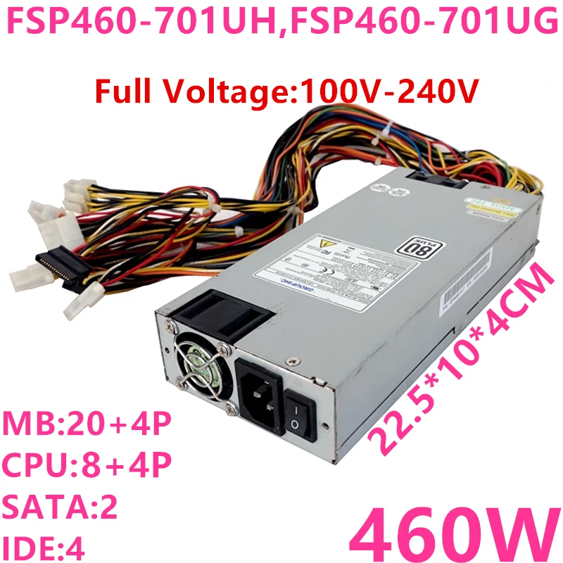 Новый оригинальный блок питания для FSP 80plus 1U 460 Вт FSP460-701UG SPI4601UG FSP460-601U | Компьютеры