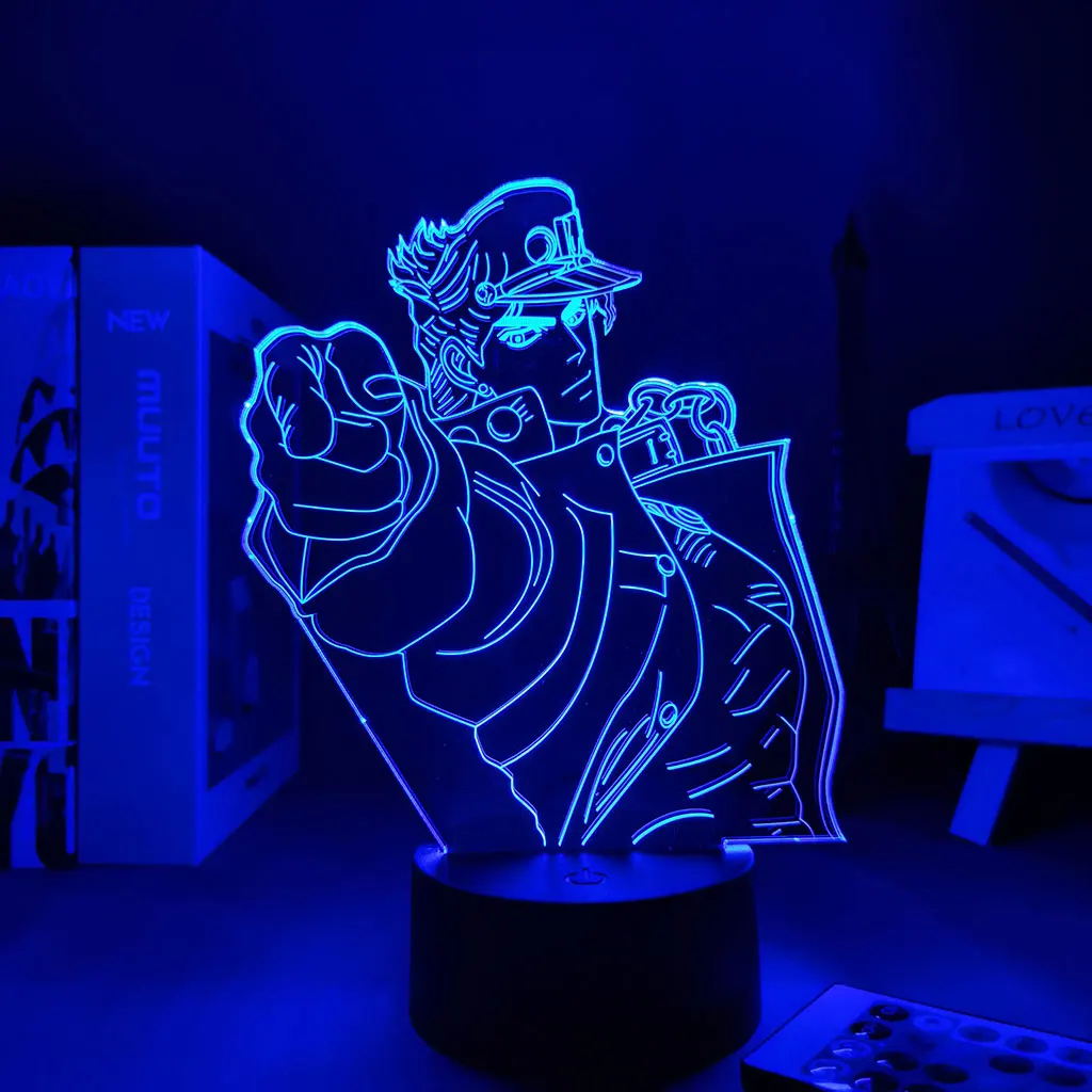 Anime Lamp JoJo Bizarre Adventure Anime Figures Jotaro Kujo Manga Led Light Fixture Children's Room
Anime Lamp JoJo Bizarre Adventure Anime Figures Jotaro Kujo Manga Led Light Fixture Children's Room