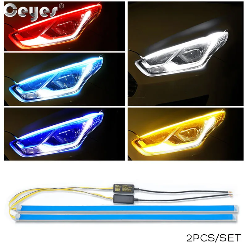 Ceyes 2pcs Car Led DRL Daytime Running Lights Accessories Flexible Brake Guide Strip Headlight Lamps For Auto For Ford Fucus Mk5
Ceyes 2pcs Car Led DRL Daytime Running Lights Accessories Flexible Brake Guide Strip Headlight Lamps For Auto For Ford Fucus Mk5