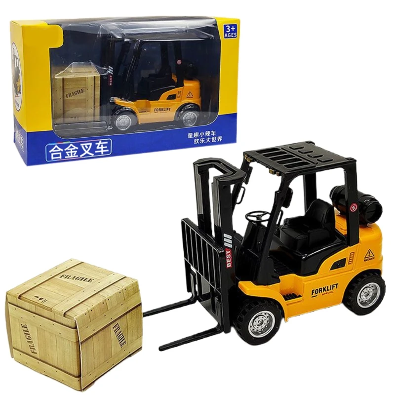 5in Die-cast Model Truck Toy Realistic Forklift Model with Inertia Pull Back Active Alloy & Anti-Collision Baby Car Toy
5in Die-cast Model Truck Toy Realistic Forklift Model with Inertia Pull Back Active Alloy & Anti-Collision Baby Car Toy