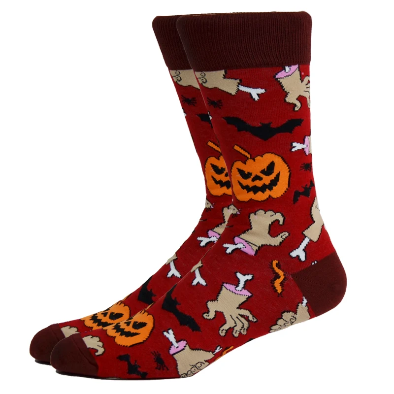 Женские носки на Хэллоуин в стиле Харадзюку хлопковая смешная уличная одежда