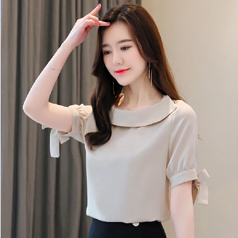 2020 Summer New Fashion Women Tops And Blouses Short Sleeve Chiffon Shirts Slash Turn-Down Neck Casual Lady Loose Clothes Blusas
2020 Summer New Fashion Women Tops And Blouses Short Sleeve Chiffon Shirts Slash Turn-Down Neck Casual Lady Loose Clothes Blusas