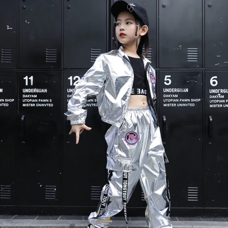 Boys Hip Hop Jacket Girl Jazz Jogger Pants 2 Pcs Set Kids Sequins Street Dance Outfit Teen Shining Children Costume Streetwear
Boys Hip Hop Jacket Girl Jazz Jogger Pants 2 Pcs Set Kids Sequins Street Dance Outfit Teen Shining Children Costume Streetwear