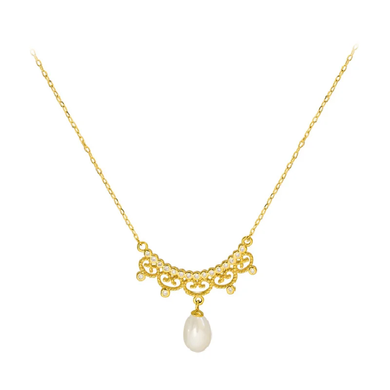 Trendy Simple Pearl Pendant Clavicle Chain Bohemian Retro Temperament Necklace for Women Ladies Summer Outing Gift Accessories
Trendy Simple Pearl Pendant Clavicle Chain Bohemian Retro Temperament Necklace for Women Ladies Summer Outing Gift Accessories