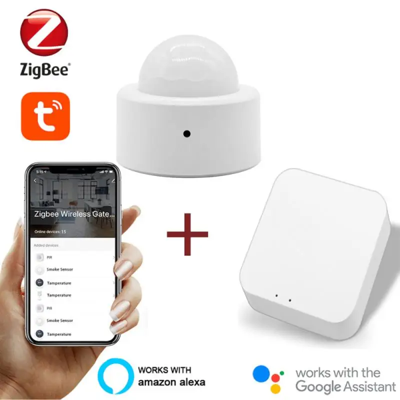 Smart Zigbee Motion Sensor Human Body Sensor Detector Home Alarm System Smart PIR Motion Sensor Use with Gateway Smart Life App
Smart Zigbee Motion Sensor Human Body Sensor Detector Home Alarm System Smart PIR Motion Sensor Use with Gateway Smart Life App