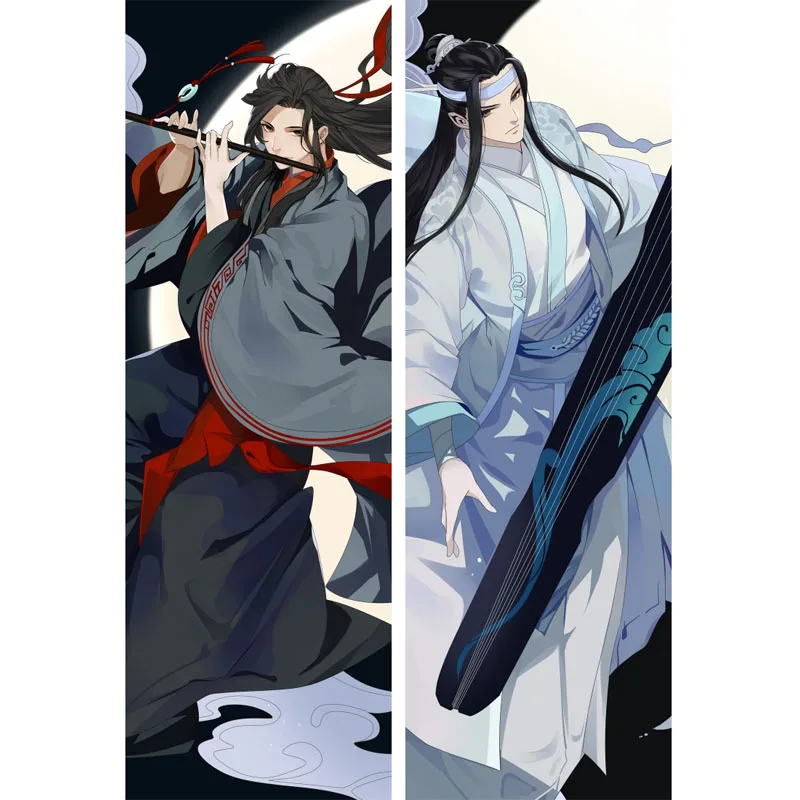 

Anime Mo Dao Zu Shi Dakimakura Wei Ying Lan Zhan Hug Body Throw Cushion Pillow Cover Otaku Cosplay DIY Custom Pillowcase Gifts