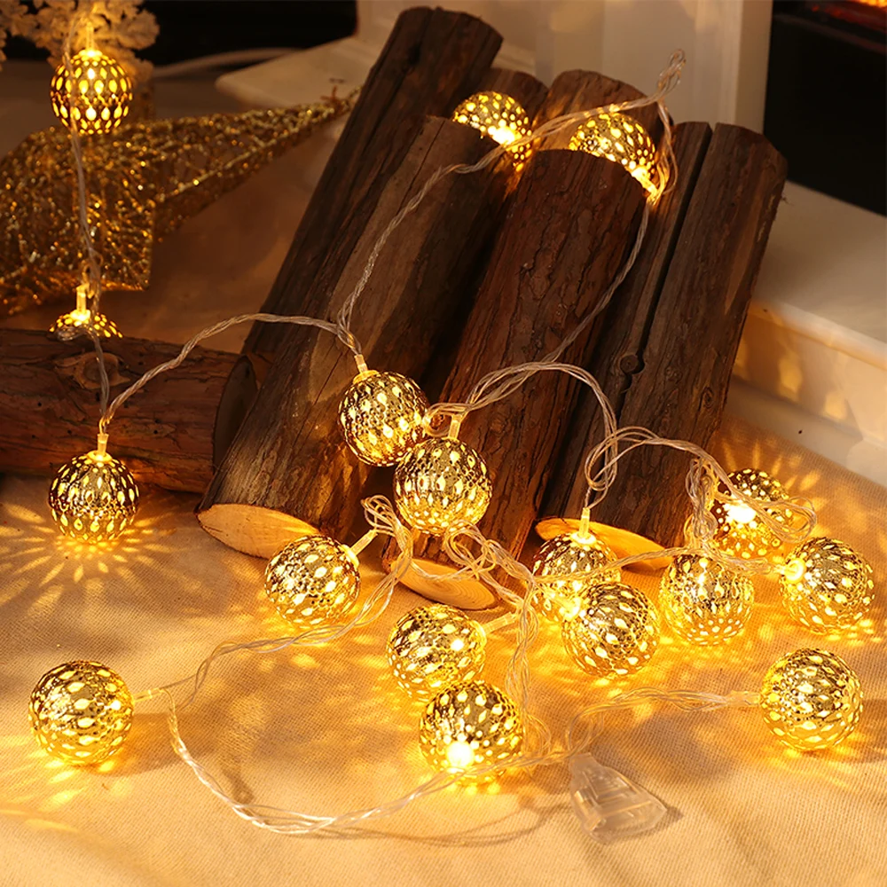 Decoration String Light LED 3M 20LED Warm White Iron Ball Bulbs Lamp For Ramadan Wedding Christmas Tree Party Halloween
Decoration String Light LED 3M 20LED Warm White Iron Ball Bulbs Lamp For Ramadan Wedding Christmas Tree Party Halloween