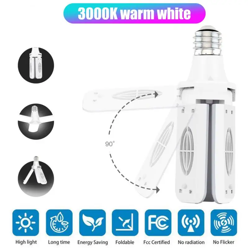 Bright Garage Light White Light Adjustable Panels Led Lamp E27 Ceiling Folding Fan Install Lamp Garage Living Room High Quality
Bright Garage Light White Light Adjustable Panels Led Lamp E27 Ceiling Folding Fan Install Lamp Garage Living Room High Quality