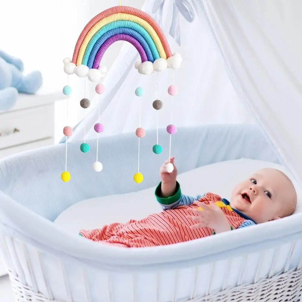 Baby Mobile Baby Bed Wind Chimes Hanging Clouds Raindrops Rainbow Tassels Wind Chimes for Newborn Baby
Baby Mobile Baby Bed Wind Chimes Hanging Clouds Raindrops Rainbow Tassels Wind Chimes for Newborn Baby
