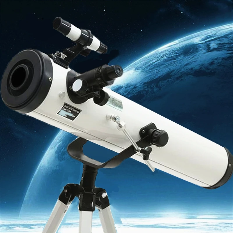 

Professional Astronomical Telescope For Space Heavenly Body Observation F70076 Large Aperture High-power HD Zooming Reflective