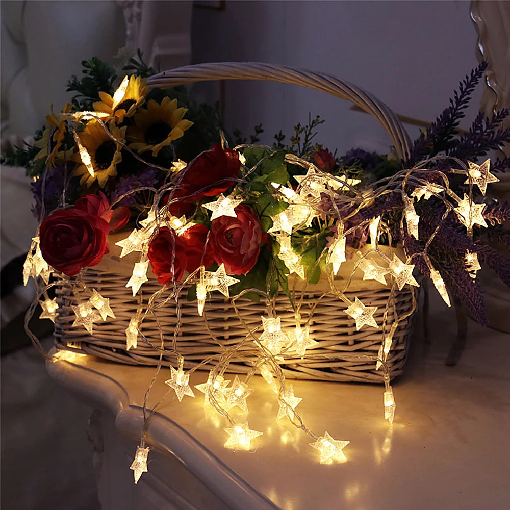 1.5M 3M 6M LED string lights Star fairy lights garland for Wedding Party Holiday Home Lighting Decoration lamp 
1.5M 3M 6M LED string lights Star fairy lights garland for Wedding Party Holiday Home Lighting Decoration lamp