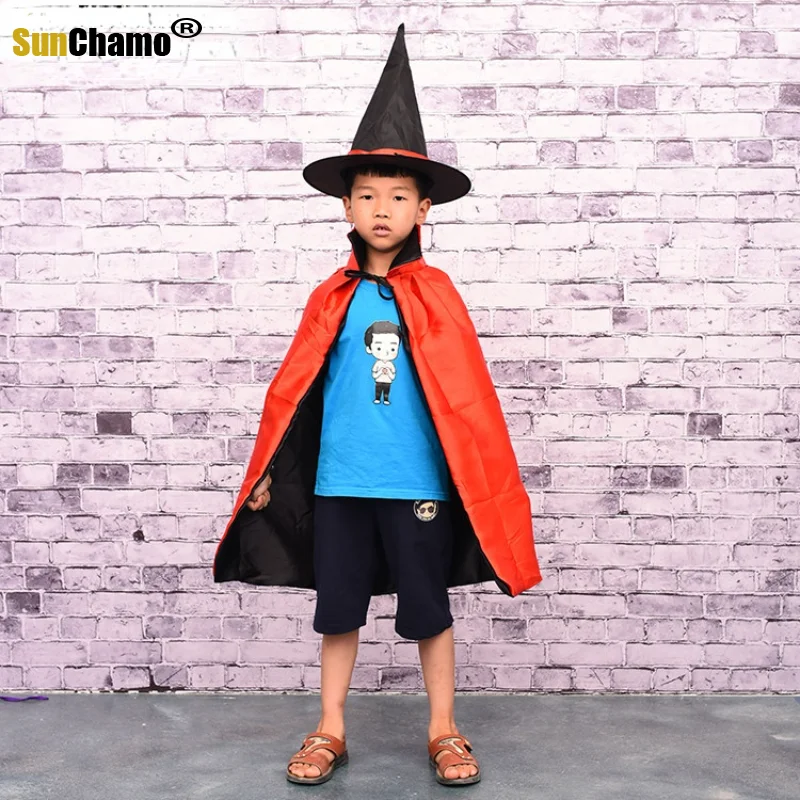 Halloween Supplies Witch Cloak Cos Double Cloak Children's Masquerade Ball Dressing Props
Halloween Supplies Witch Cloak Cos Double Cloak Children's Masquerade Ball Dressing Props