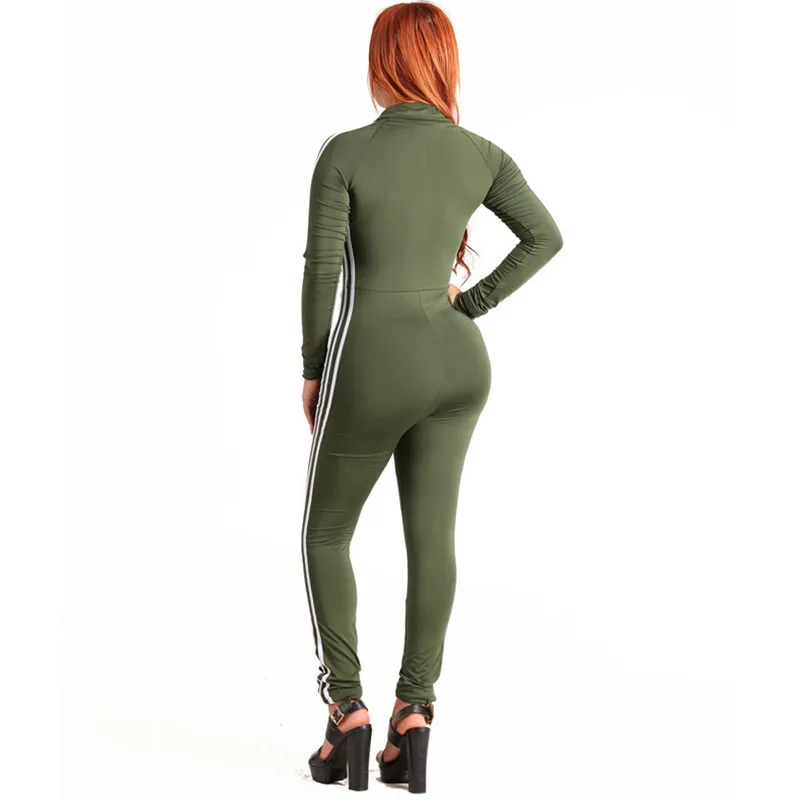 Casual Fitness Rompers Womens Jumpsuit 2020 Sportswear Playsuit Long Sleeve Skinny Stripe Sexy Bodysuits Front Zipper Jumpsuits
Casual Fitness Rompers Womens Jumpsuit 2020 Sportswear Playsuit Long Sleeve Skinny Stripe Sexy Bodysuits Front Zipper Jumpsuits