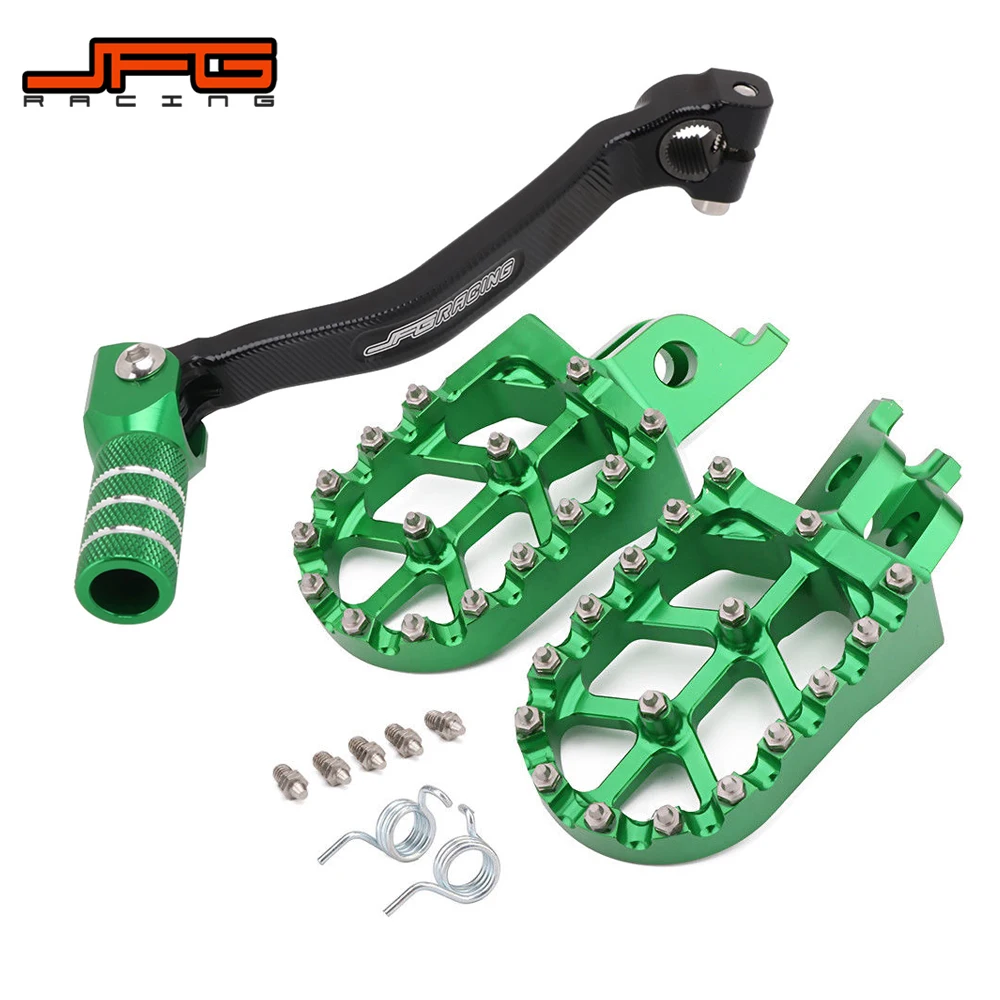 Motorcycle CNC Gear Shift Foot Lever Foot Pegs Rest Footrests Pedals Footpegs For KAWASAKI KX250F KXF250 2009-2018 Dirt Bike
Motorcycle CNC Gear Shift Foot Lever Foot Pegs Rest Footrests Pedals Footpegs For KAWASAKI KX250F KXF250 2009-2018 Dirt Bike
