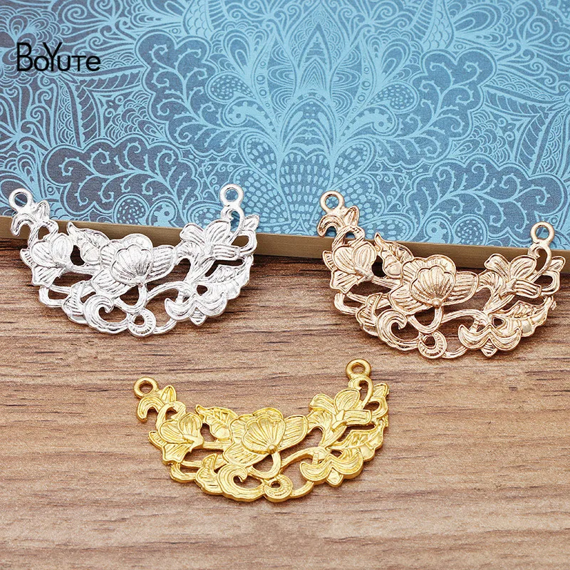BoYuTe 20Pcs 27*48MM Metal Alloy Flower Pendant Hand Made Materials Diy Retro Hair Jewelry Accessories
BoYuTe 20Pcs 27*48MM Metal Alloy Flower Pendant Hand Made Materials Diy Retro Hair Jewelry Accessories