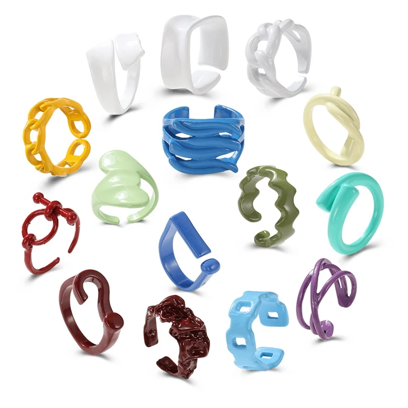 15Pcs Chunky Rings Colorful,Resin Acrylic Ring for Women Teen Girls,Vintage Stacking Rings,Cute Square Transparent Rings
15Pcs Chunky Rings Colorful,Resin Acrylic Ring for Women Teen Girls,Vintage Stacking Rings,Cute Square Transparent Rings