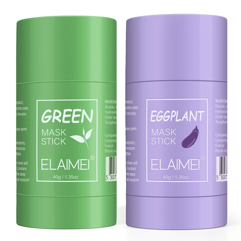 40g Green Tea Stick Mask Poreless Cleansing Eggplant Mud Bar Mask Oil Control Anti Acne Skin Care Whitening Shrinkage Pore Acne
40g Green Tea Stick Mask Poreless Cleansing Eggplant Mud Bar Mask Oil Control Anti Acne Skin Care Whitening Shrinkage Pore Acne