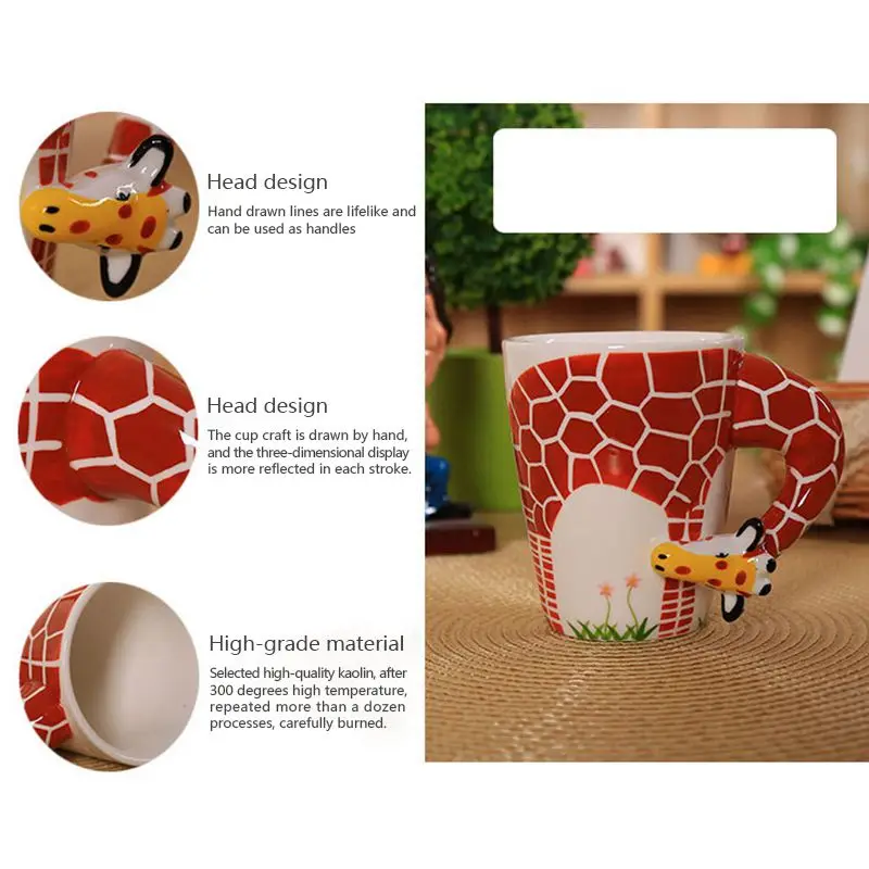 Creative gift Ceramic coffee milk tea mug 3D animal shape Hand painted animals cup
Creative gift Ceramic coffee milk tea mug 3D animal shape Hand painted animals cup
