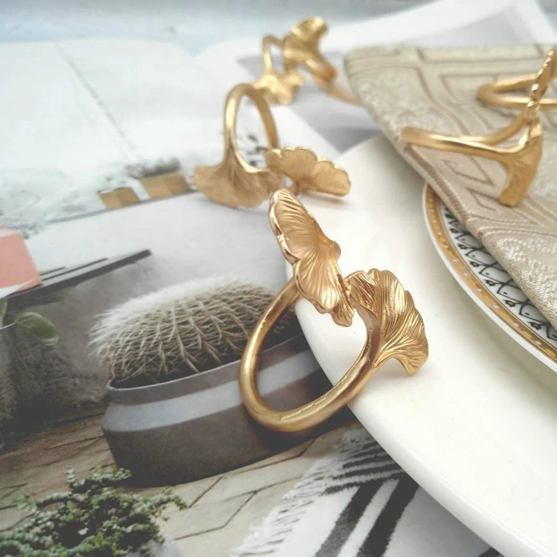 Ginkgo Leaf Napkin Rings,Metal Napkin Holders for Wedding Party and Daily Use,Complement to Your Dinner Table Decor
Ginkgo Leaf Napkin Rings,Metal Napkin Holders for Wedding Party and Daily Use,Complement to Your Dinner Table Decor