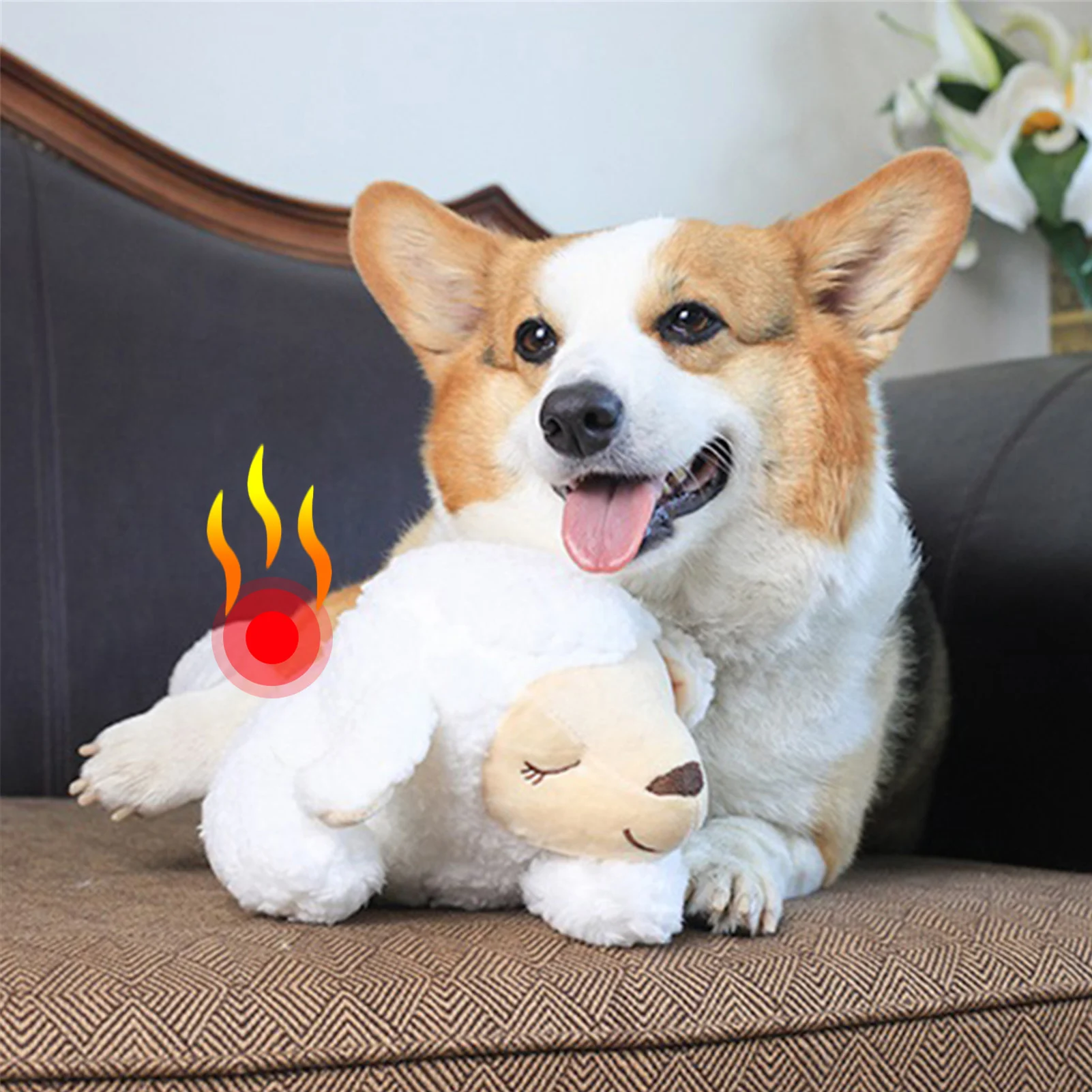 Cute Pet Heartbeat dog Toy Puppy Behavioral Training Toy Plush Pet Snuggle puppy Anxiety Relief Sleep Aid Doll Dog Chew Toys
Cute Pet Heartbeat dog Toy Puppy Behavioral Training Toy Plush Pet Snuggle puppy Anxiety Relief Sleep Aid Doll Dog Chew Toys