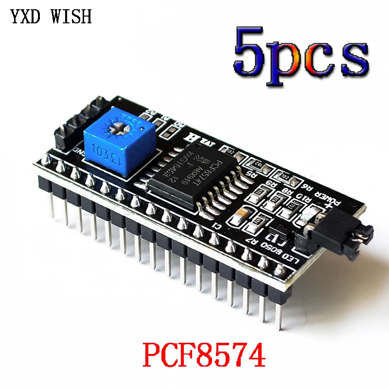 5 шт. PCF8574 IIC I2C TWI последовательный интерфейс SPI порт платы 1602 2004 ЖК адаптер