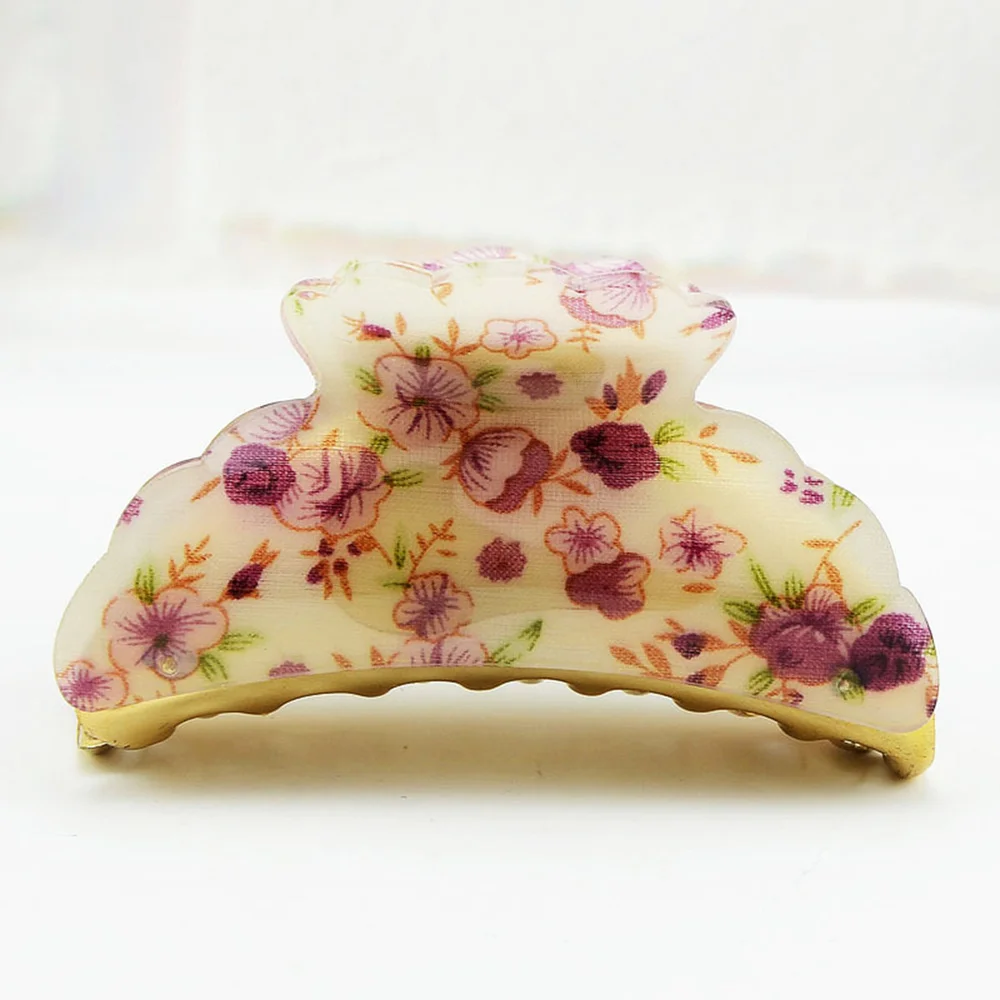 4PC Hair Claws Acrylic Printed Floral Small Fresh Decorative Hair Jaw Clips Claw Barrettes Headwear Lady's Paw Hairpin (Ran
4PC Hair Claws Acrylic Printed Floral Small Fresh Decorative Hair Jaw Clips Claw Barrettes Headwear Lady's Paw Hairpin (Ran