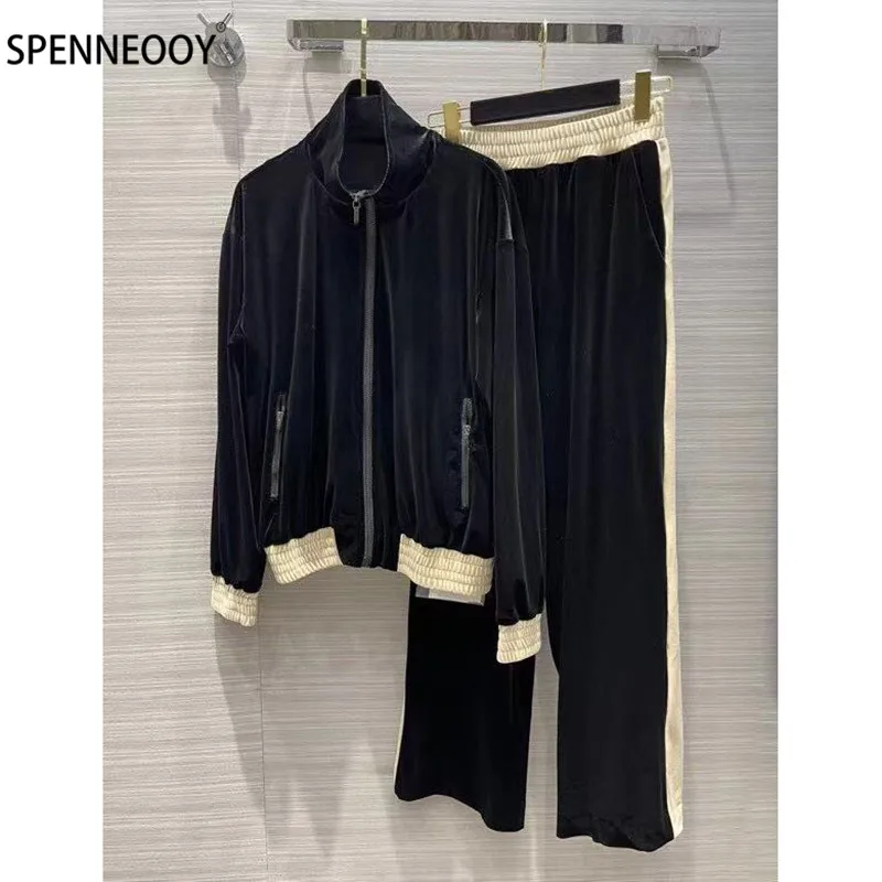 Женский комплект из двух предметов SPENNEOOY, дизайнерский брендовый осенний плотный бархатный модный брючный костюм, пальто с длинным рукавом ...
Женский комплект из двух предметов SPENNEOOY, дизайнерский брендовый осенний плотный бархатный модный брючный костюм, пальто с длинным рукавом ...