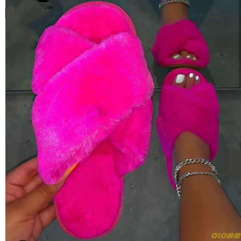 Hot 2020 Women's Plush Slippers Open Toe Outdoor Flat Platform Shoes Early Autumn Sandals Solid Color Plus Size 43 
Hot 2020 Women's Plush Slippers Open Toe Outdoor Flat Platform Shoes Early Autumn Sandals Solid Color Plus Size 43