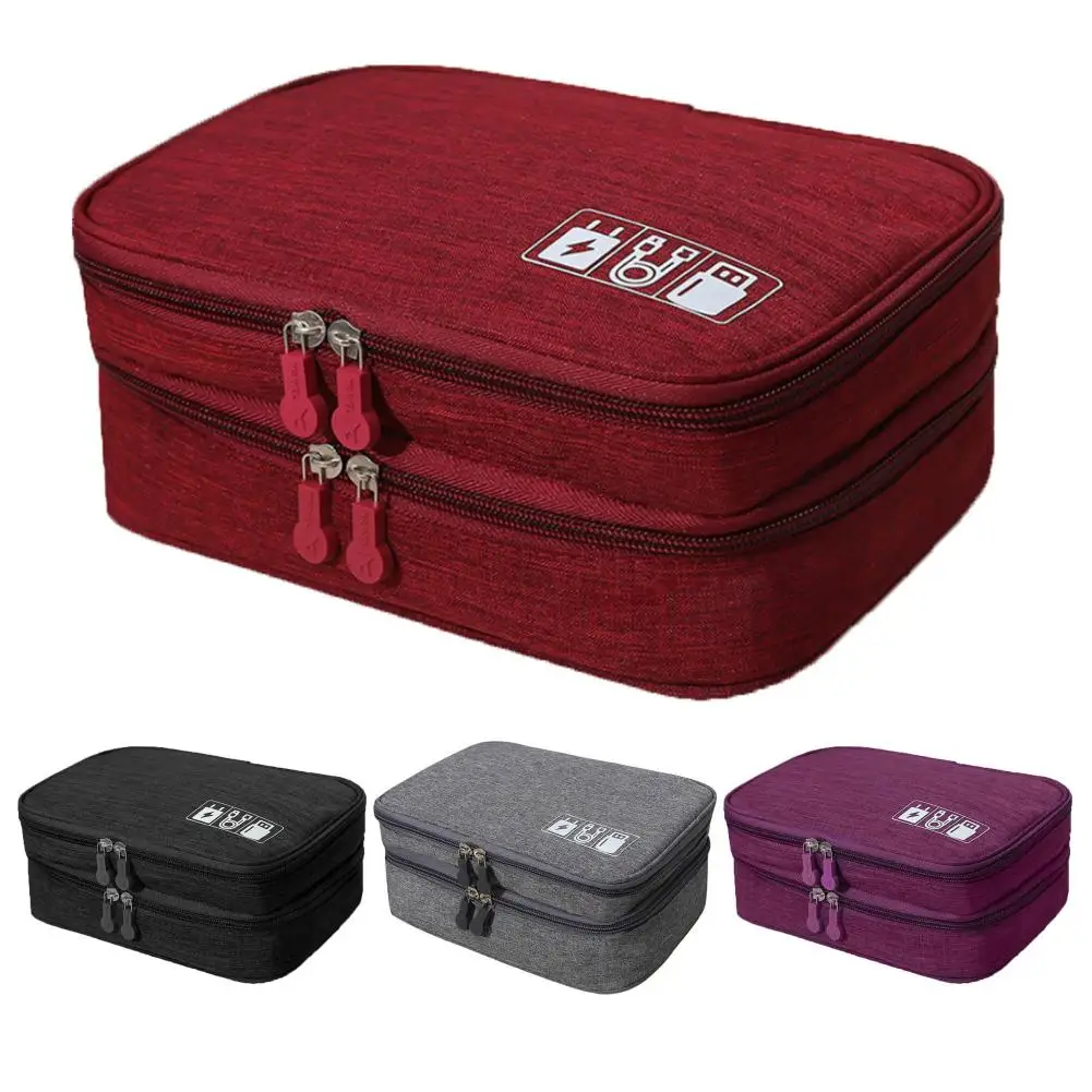 2 Layers Travel Bags Large Capacity Storage Bags Charger Data Cable Earphones Storage Bag Digital Organizer Household Item
2 Layers Travel Bags Large Capacity Storage Bags Charger Data Cable Earphones Storage Bag Digital Organizer Household Item