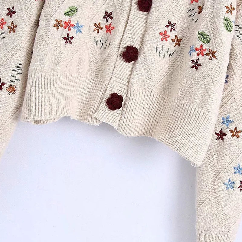 Women Autumn Winter Vintage Cardigans Sweaters Coats Long SLeeve Knitted Embroidery Female Elegant Sweater Outerwear
Women Autumn Winter Vintage Cardigans Sweaters Coats Long SLeeve Knitted Embroidery Female Elegant Sweater Outerwear