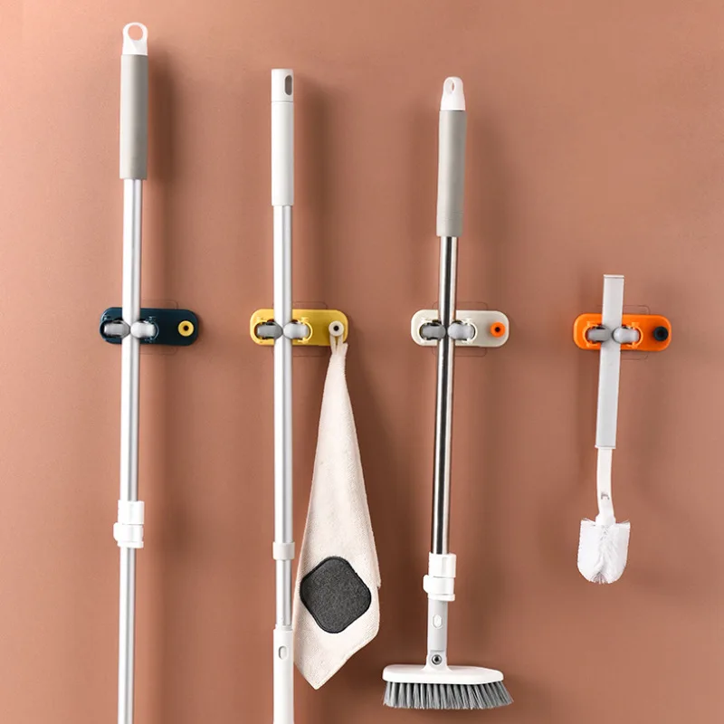 Mop hook free punching paste wall hanging household seamless storage mop clip bathroom hanging mop rack
Mop hook free punching paste wall hanging household seamless storage mop clip bathroom hanging mop rack