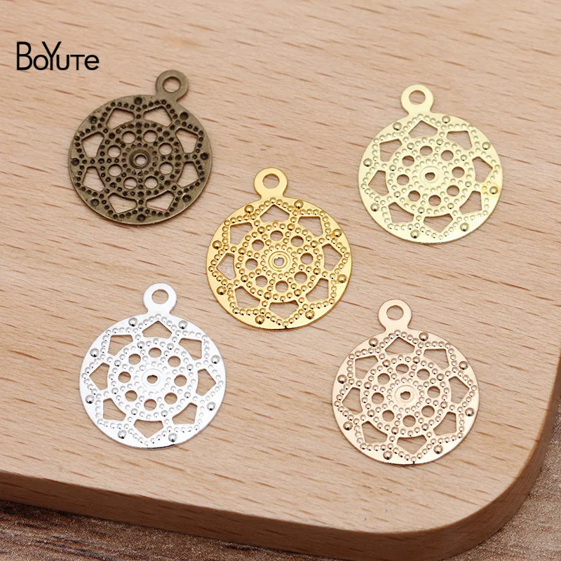 BoYuTe (200 Pieces/Lot) 13MM Round Metal Brass Filigree Charms for Jewelry Making Diy Hand Made Materials Wholesale
BoYuTe (200 Pieces/Lot) 13MM Round Metal Brass Filigree Charms for Jewelry Making Diy Hand Made Materials Wholesale