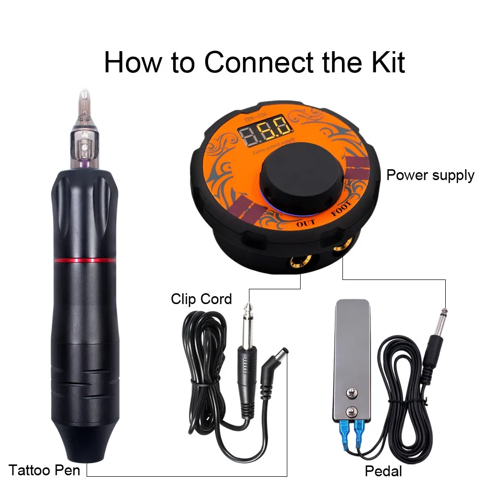 Professional Tattoo Machine Kit Tattoo Power Supply Rotary Pen With Cartridges Needles For Permanent Makeup Eyebrow Microblading
Professional Tattoo Machine Kit Tattoo Power Supply Rotary Pen With Cartridges Needles For Permanent Makeup Eyebrow Microblading