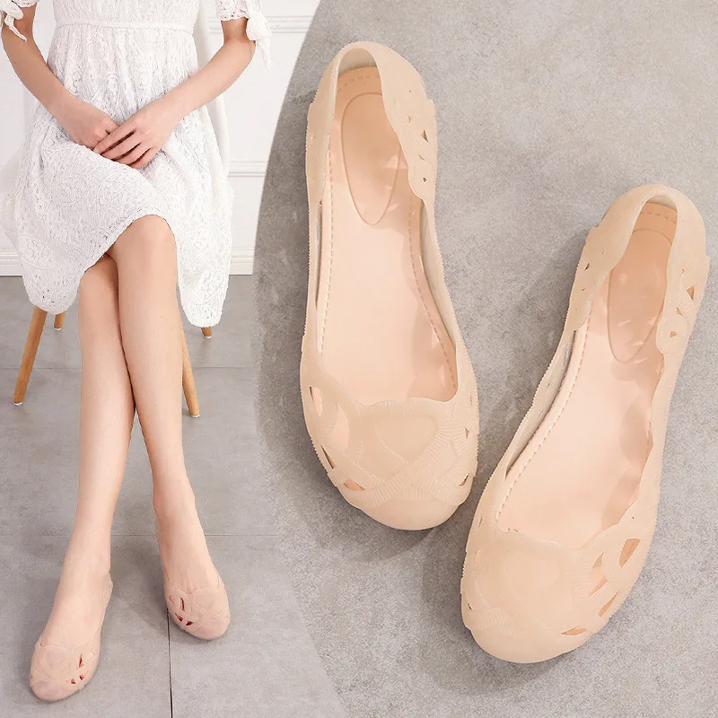 Summer Women Hollow Out Shallow Flat Jelly Shoes Slip on Ladies Casual Ballet Flats Breathable Comfort Soft Fashion Shoes
Summer Women Hollow Out Shallow Flat Jelly Shoes Slip on Ladies Casual Ballet Flats Breathable Comfort Soft Fashion Shoes
